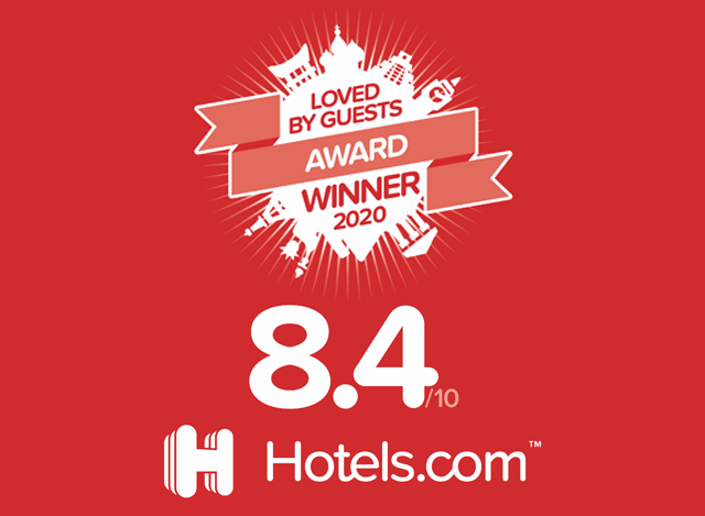 3년 연속으로 Hotels.com 「Loved By Guests Award 2020(숙박자가 선택하는 인기 숙소 어워드 2020)」을 수상!