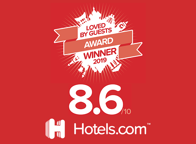 2년 연속으로 Hotels.com “Loved By Guests Award 2019(숙박자가 선택하는 인기 숙소 어워드 2019)”를 수상!