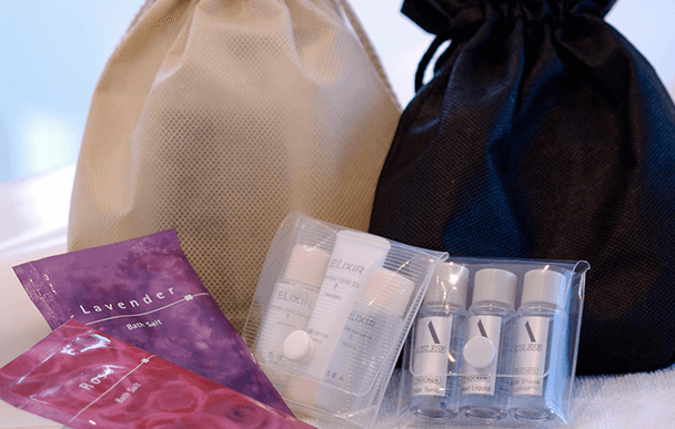 여성 한정 어메니티 파우치 서비스 중