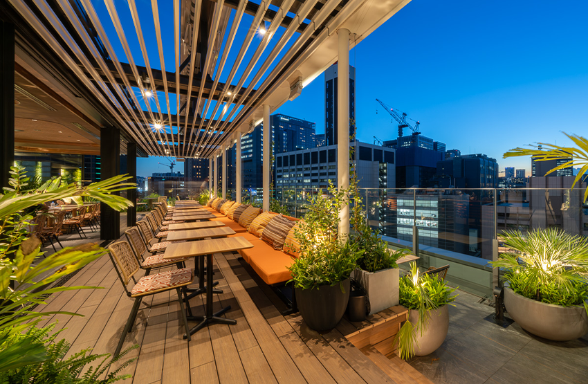 >Rooftop Bar piro ginza