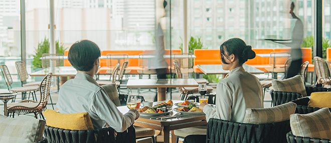 저희 빌딩 10F 루프탑 레스토랑