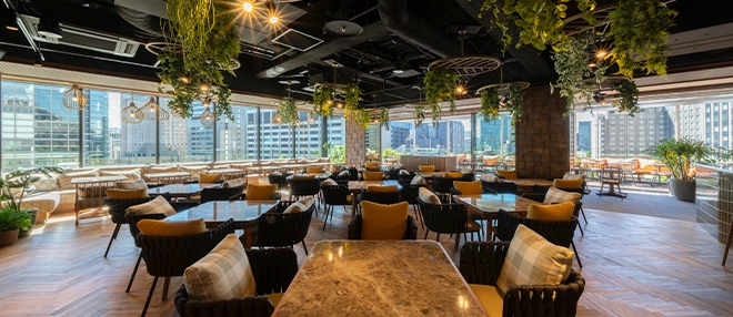 저희 빌딩 10F 루프탑 레스토랑