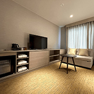 【정원 3명】트윈 (침대 폭 120cm×2대+소파베드)