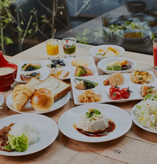 엄선한 일본식 조식 뷔페