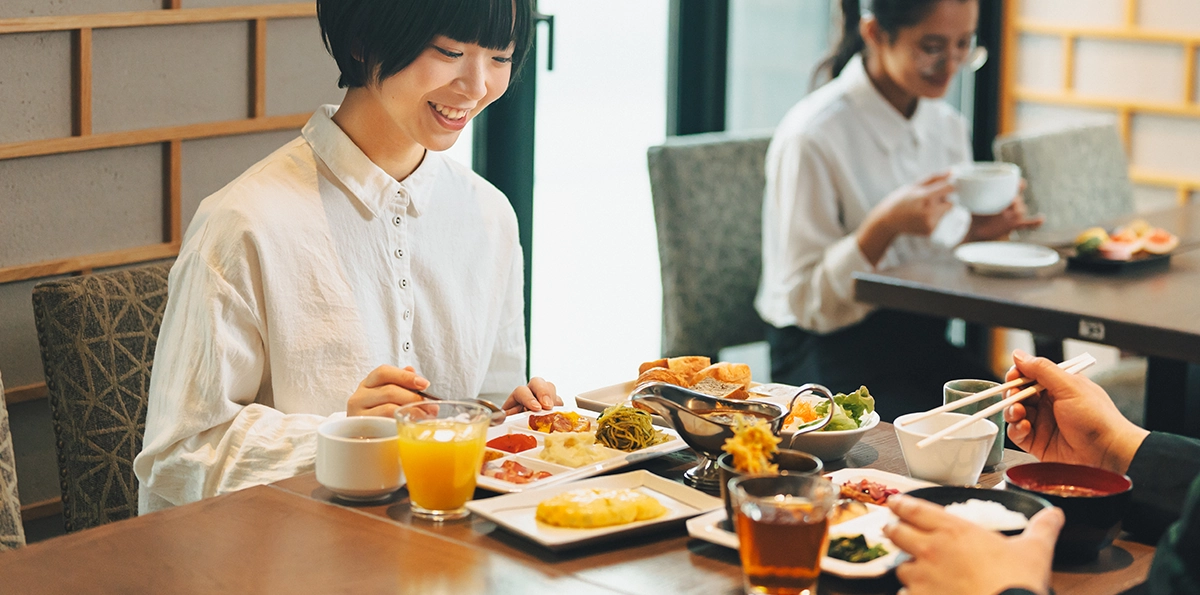 하루의 시작에 즐거운 조식 뷔페