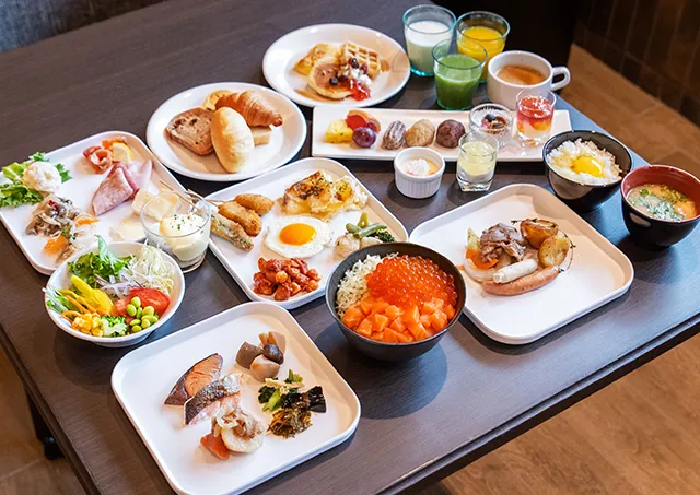 朝食ビュッフェ