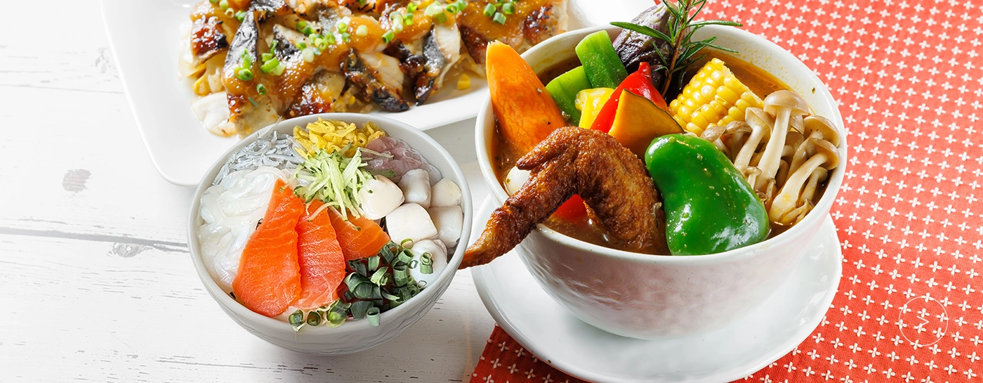 홋카이도의 은혜를 즐기는 조식 뷔페